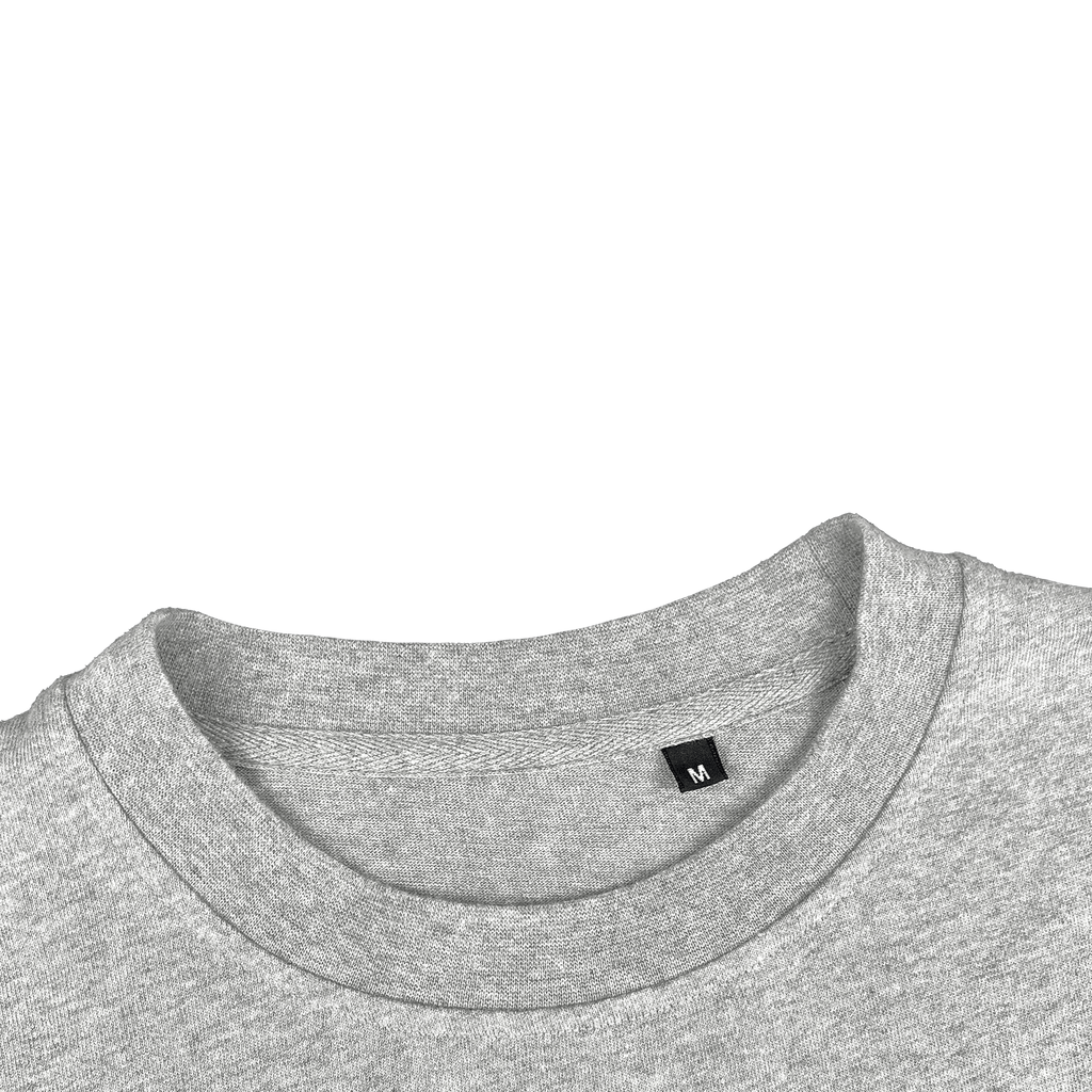 ME26 HEAVY LUXURY TEE - GREY MELANGED