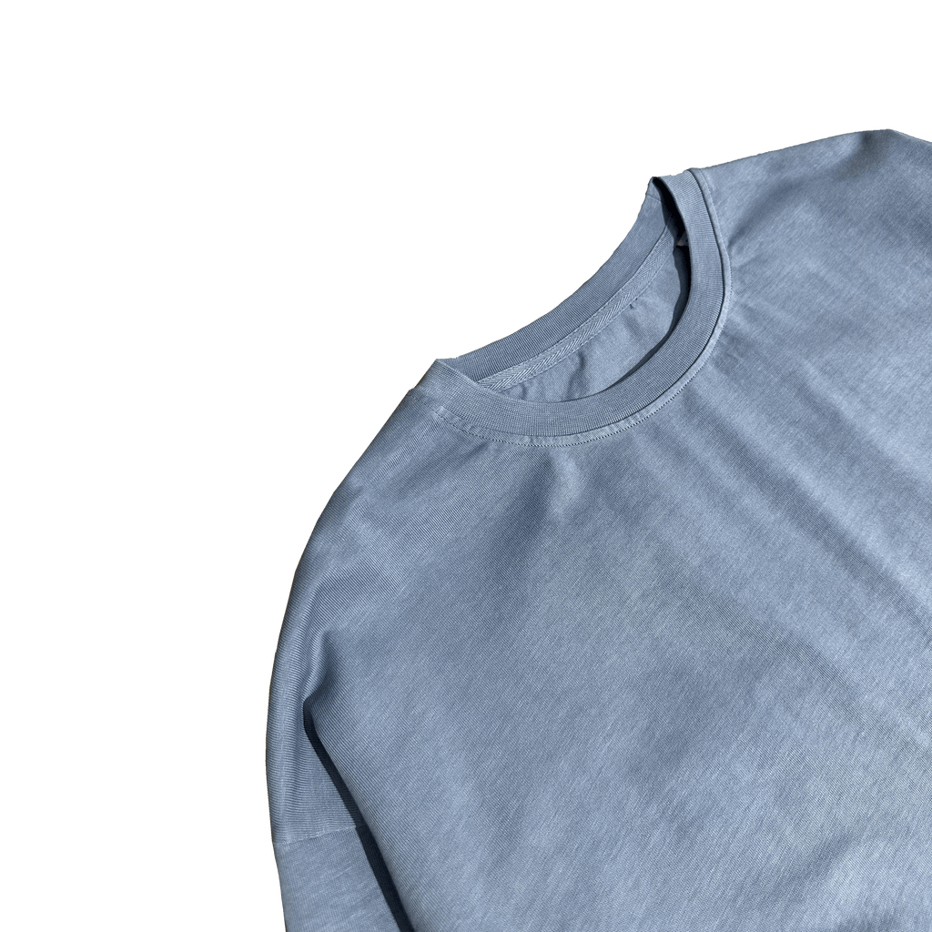 ME32 HEAVY LUXURY LONGSLEEVE TEE - VINTAGE BLUE