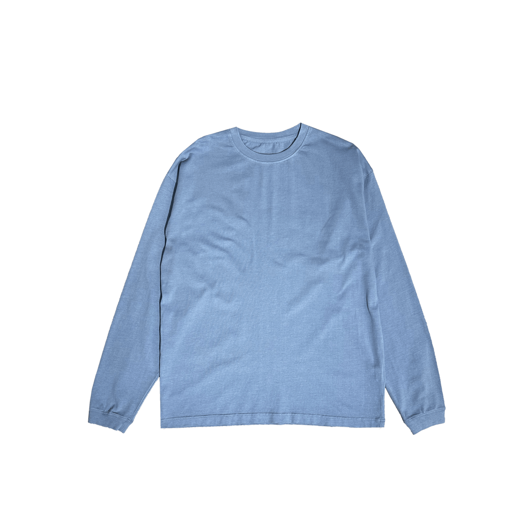 ME32 HEAVY LUXURY LONGSLEEVE TEE - VINTAGE BLUE