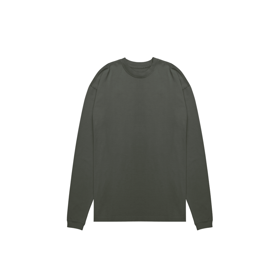 ME32 HEAVY LUXURY LONGSLEEVE TEE - ANTHRACITE