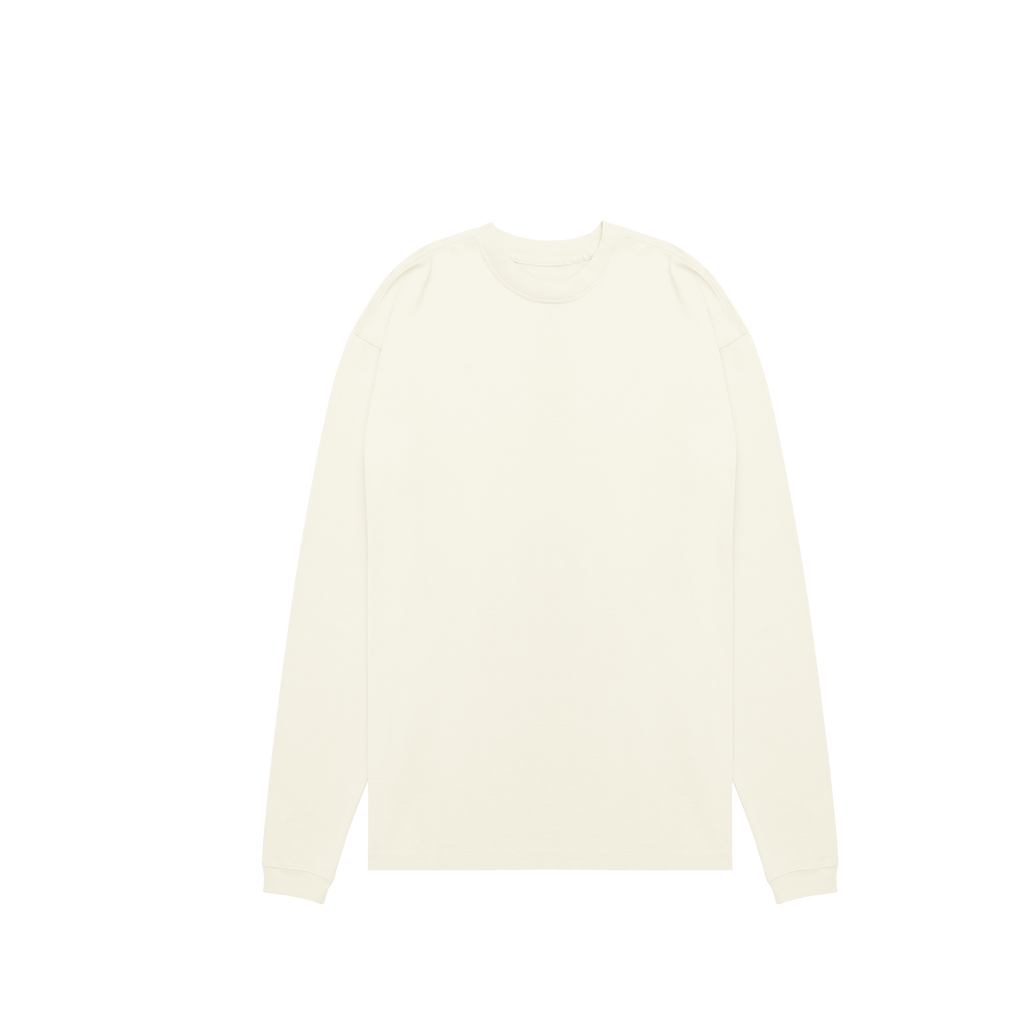 ME32 HEAVY LUXURY LONGSLEEVE TEE - ECRU