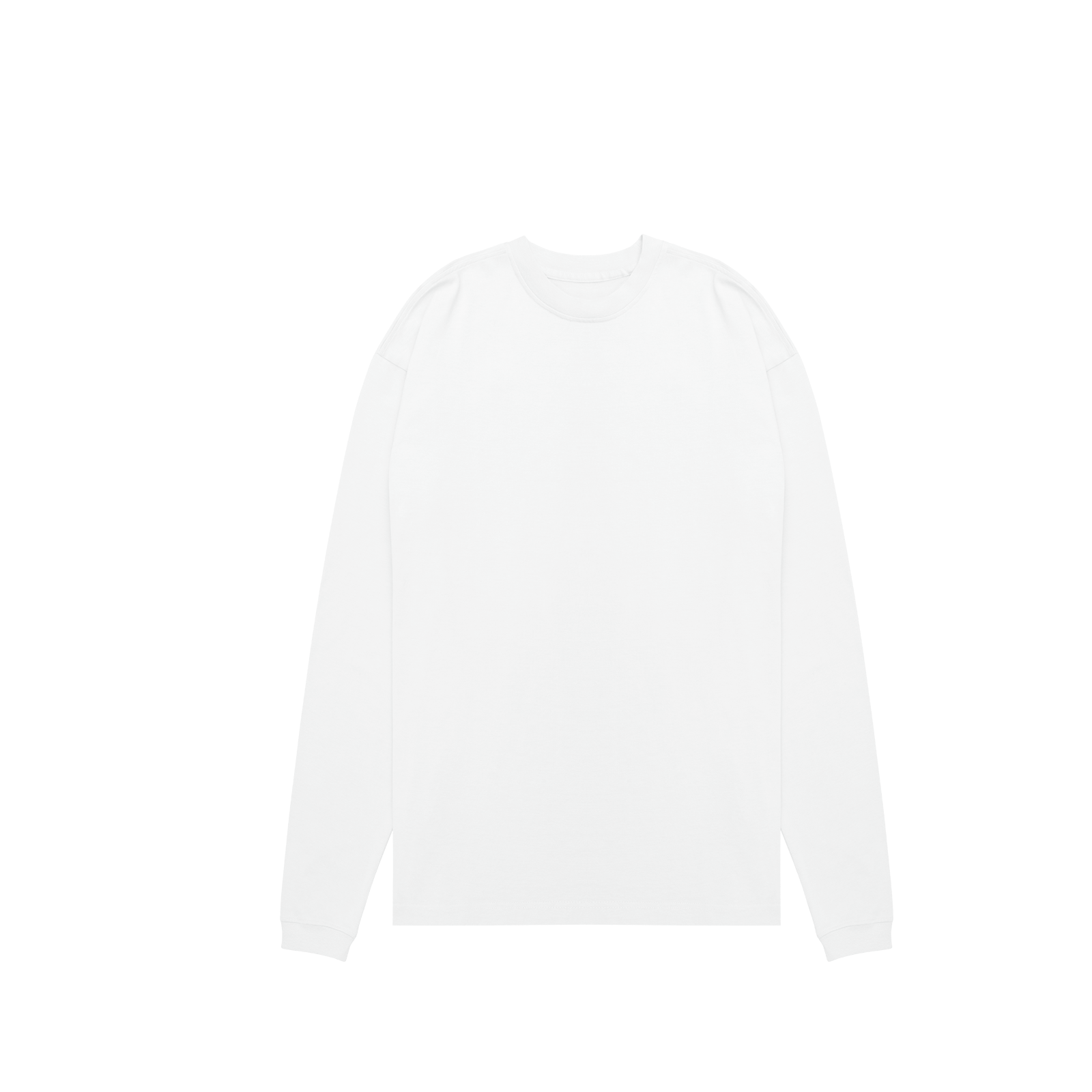 ME32 HEAVY LUXURY LONGSLEEVE TEE - OPTIC WHITE