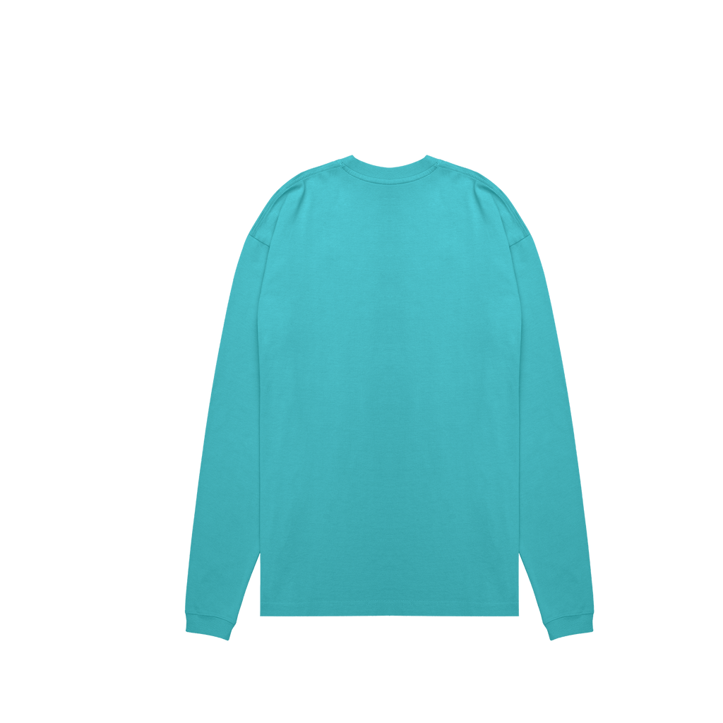 ME32 HEAVY LUXURY LONGSLEEVE TEE - PARADISE BLUE