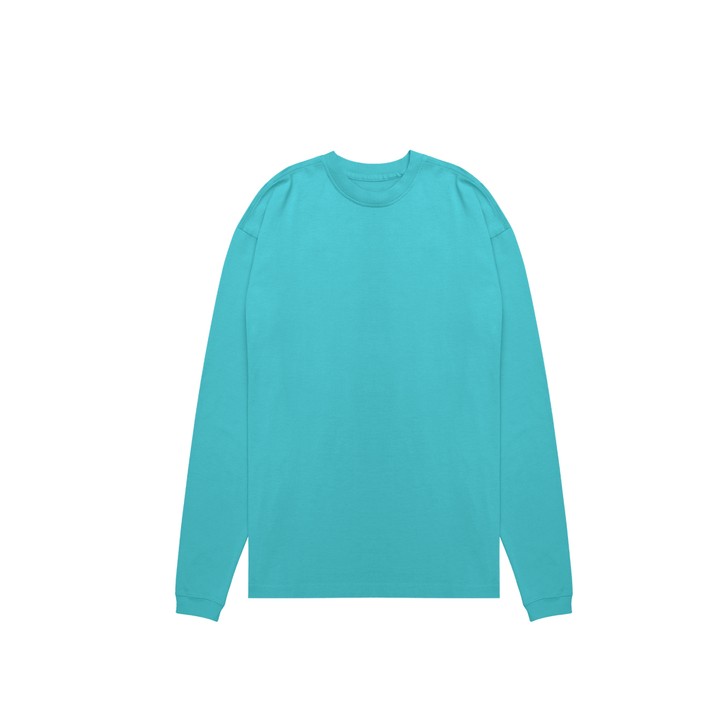 ME32 HEAVY LUXURY LONGSLEEVE TEE - PARADISE BLUE