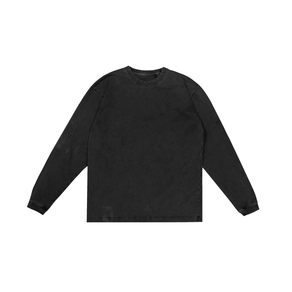 ME32 HEAVY LUXURY LONGSLEEVE TEE - VINTAGE BLACK