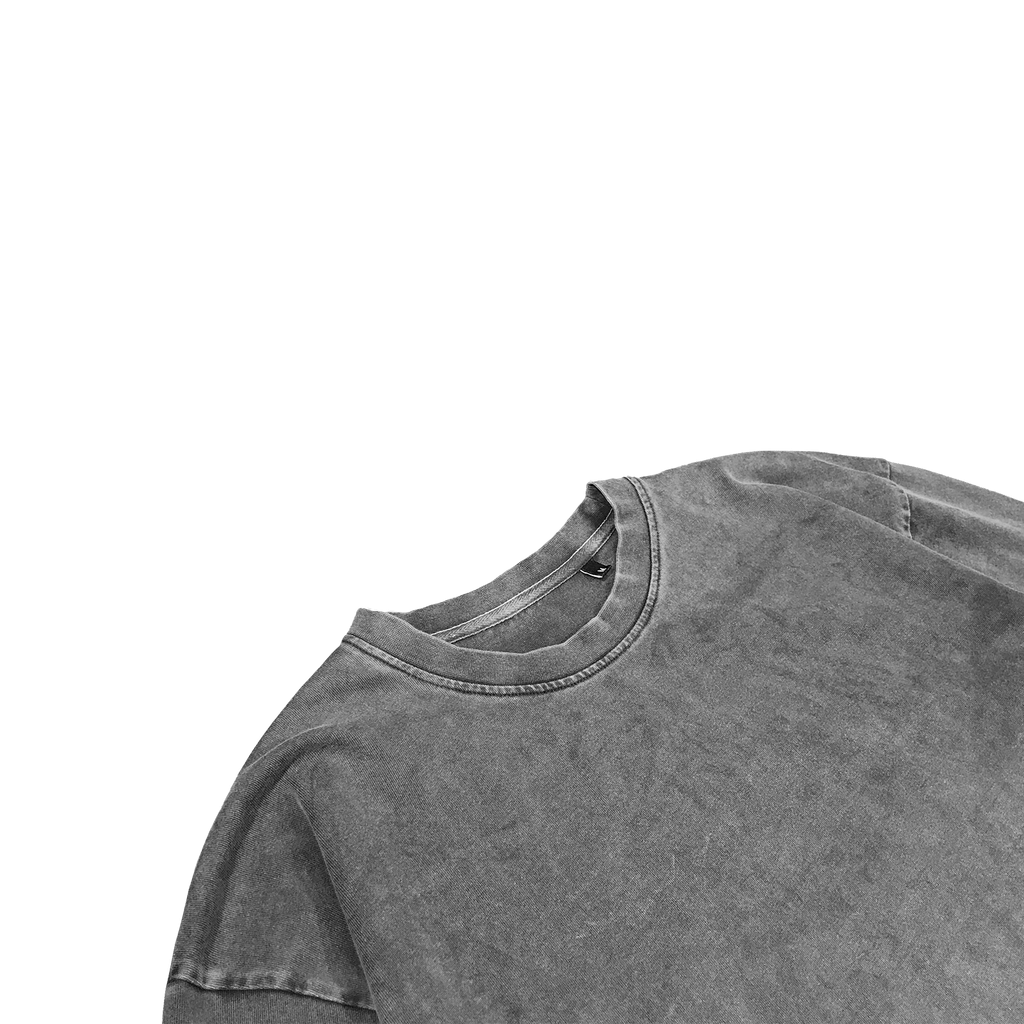 ME32 HEAVY LUXURY LONGSLEEVE TEE - VINTAGE GRAY