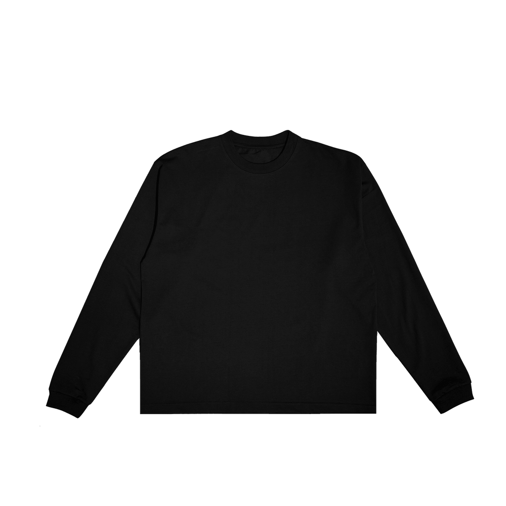 ME33 TRIPLE BOXY LONGSLEEVE TEE - BLACK