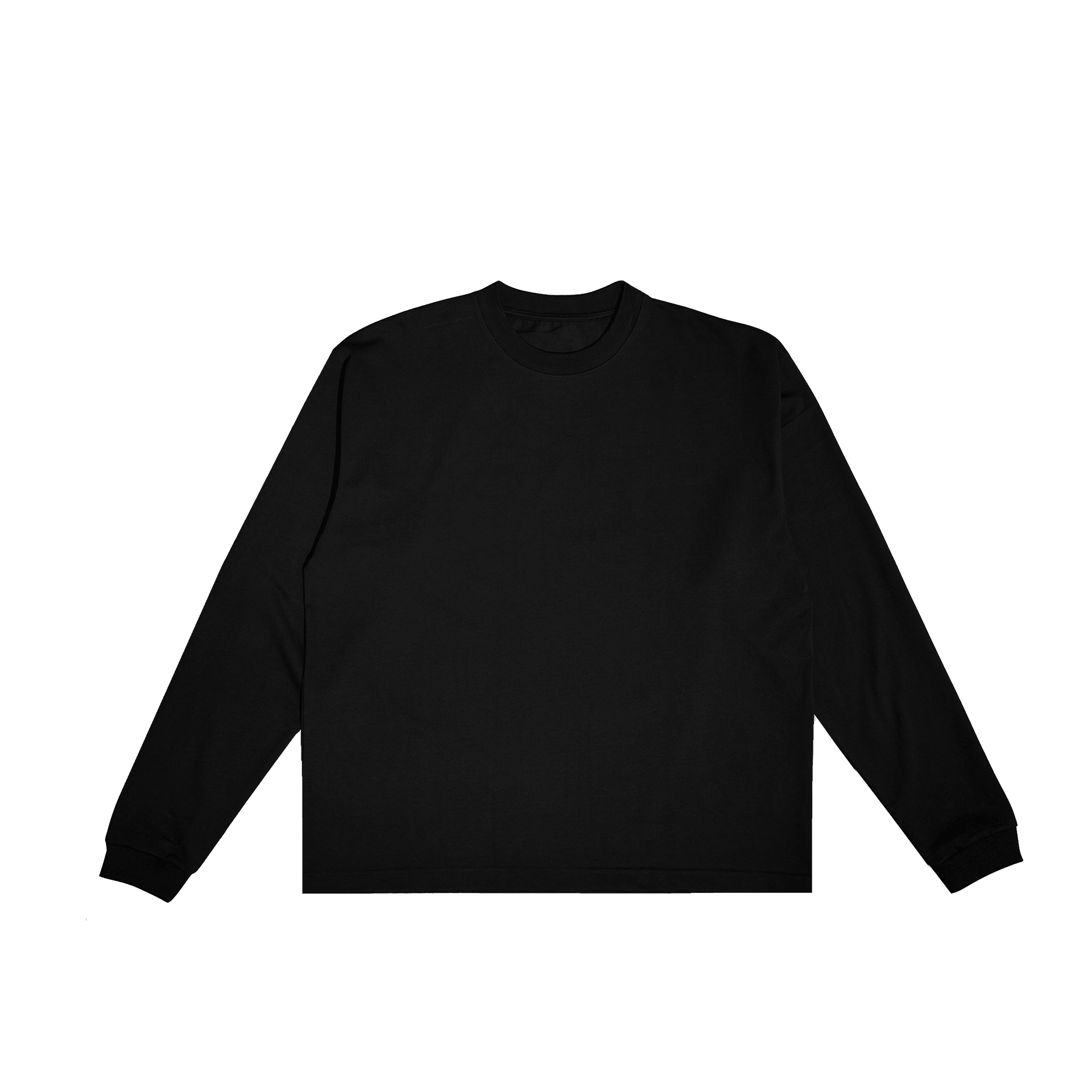 ME33 TRIPLE BOXY LONGSLEEVE TEE - BLACK