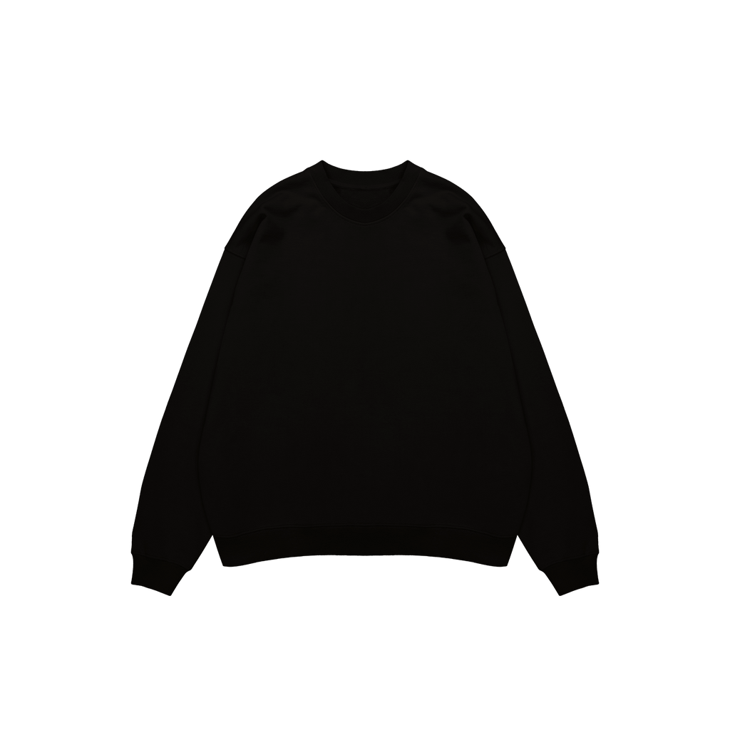 ME37 ULTRA HEAVYWEIGHT CREWNECK - BLACK
