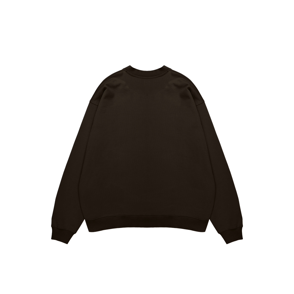ME37 ULTRA HEAVYWEIGHT CREWNECK - CHOCOLATE