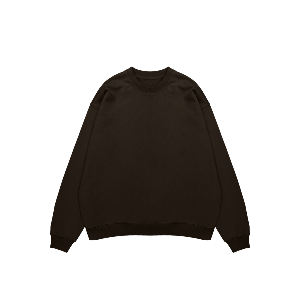 ME37 ULTRA HEAVYWEIGHT CREWNECK - CHOCOLATE