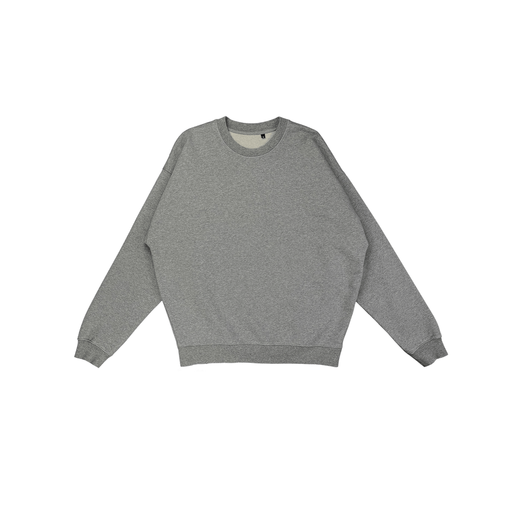 ME37 ULTRA HEAVYWEIGHT CREWNECK - GREY MELANGED
