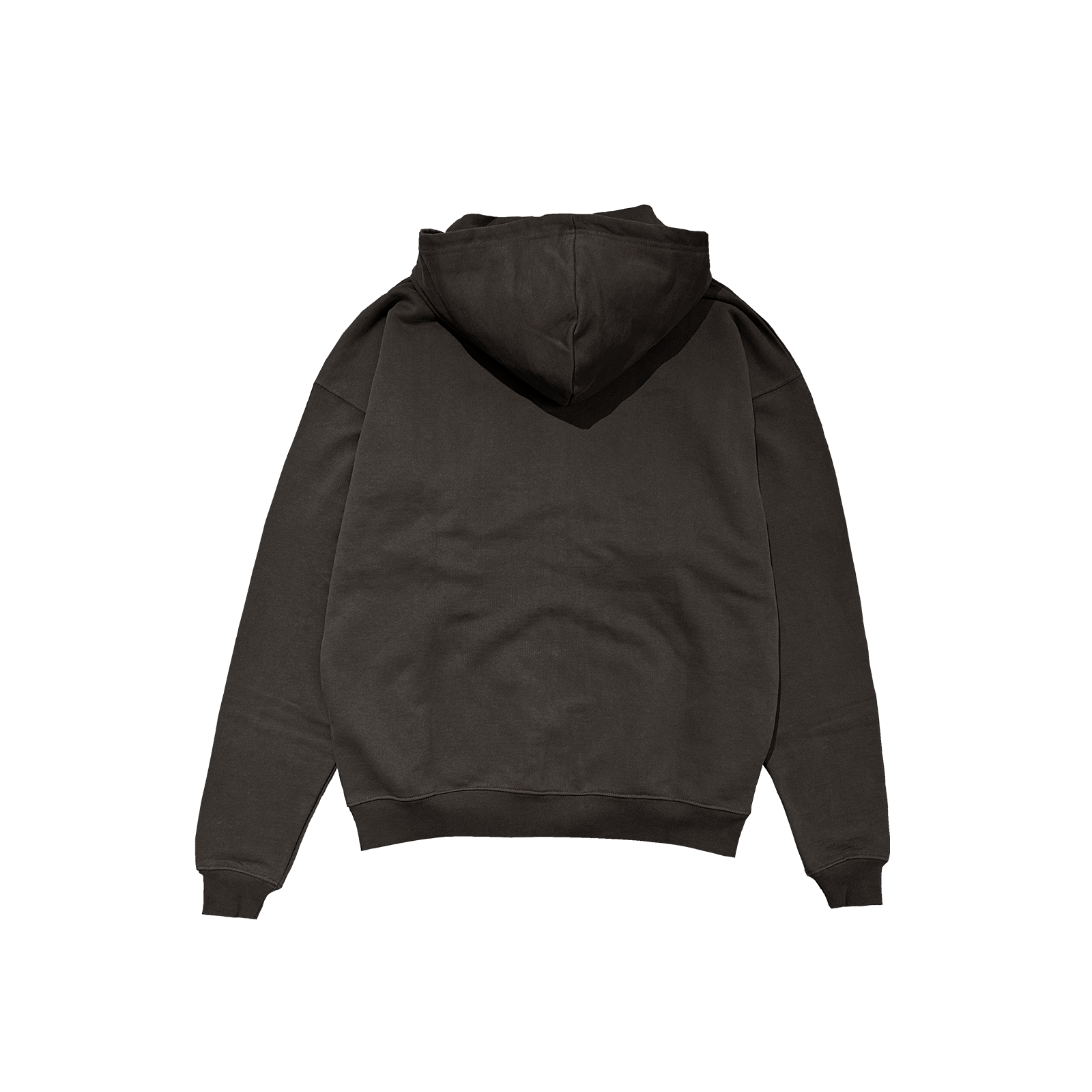 ME46 HEAVY ZIPPED HOODIE - CHOCOLATE
