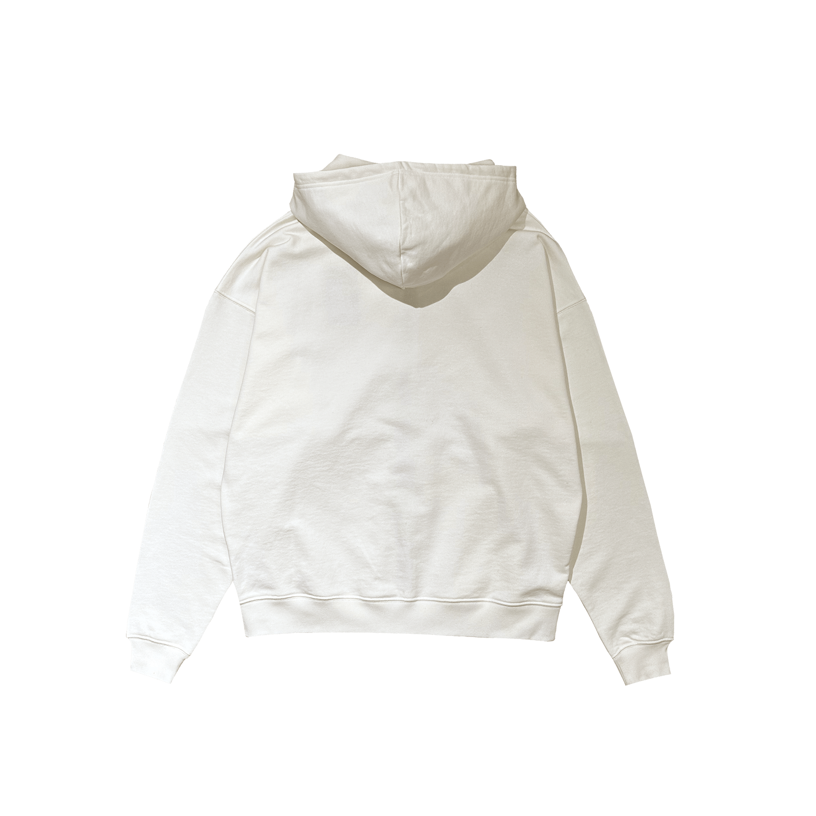 ME46 HEAVY ZIPPED HOODIE - ECRU