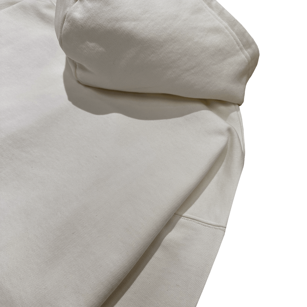 ME46 HEAVY ZIPPED HOODIE - ECRU
