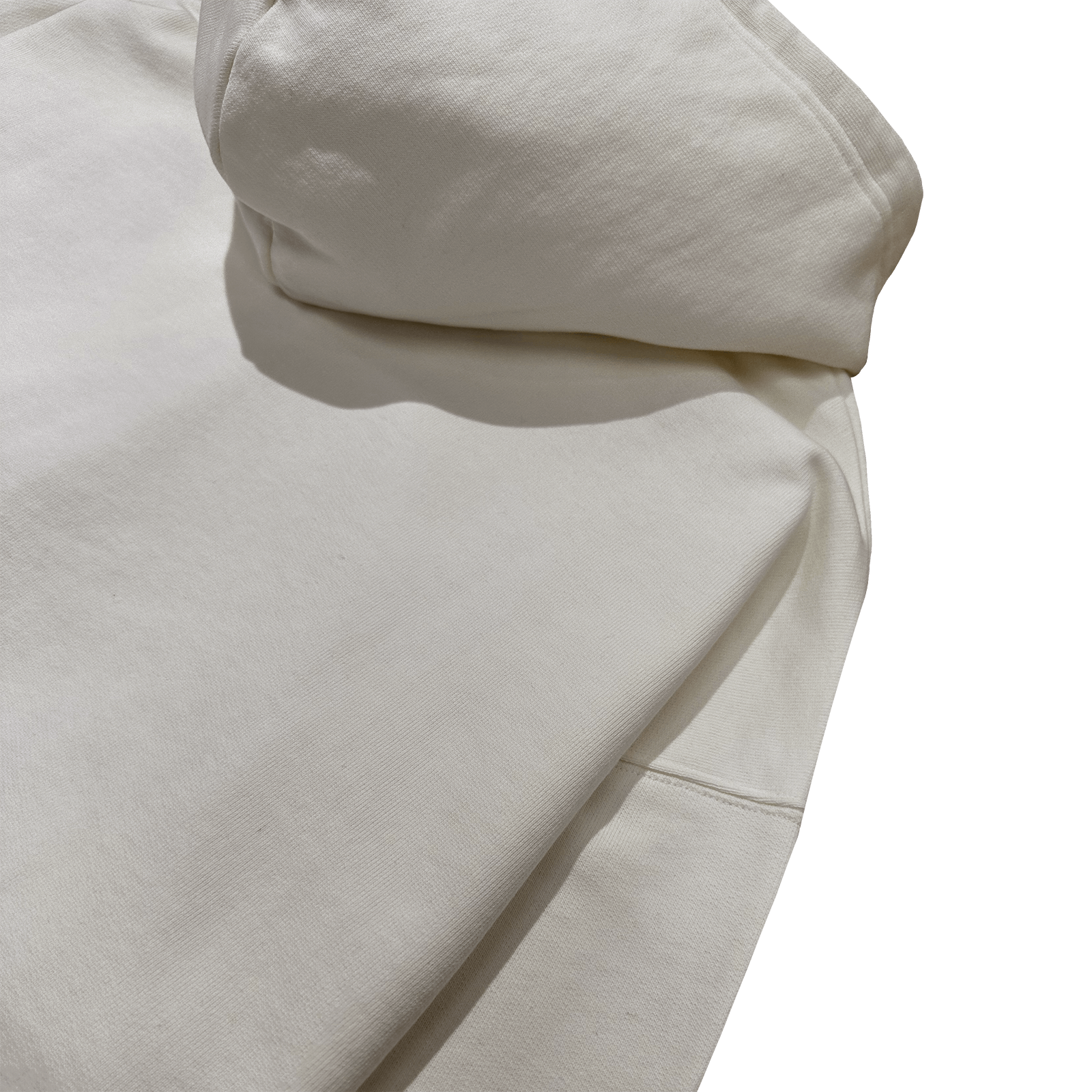 ME46 HEAVY ZIPPED HOODIE - ECRU