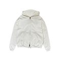 ME46 HEAVY ZIPPED HOODIE - ECRU