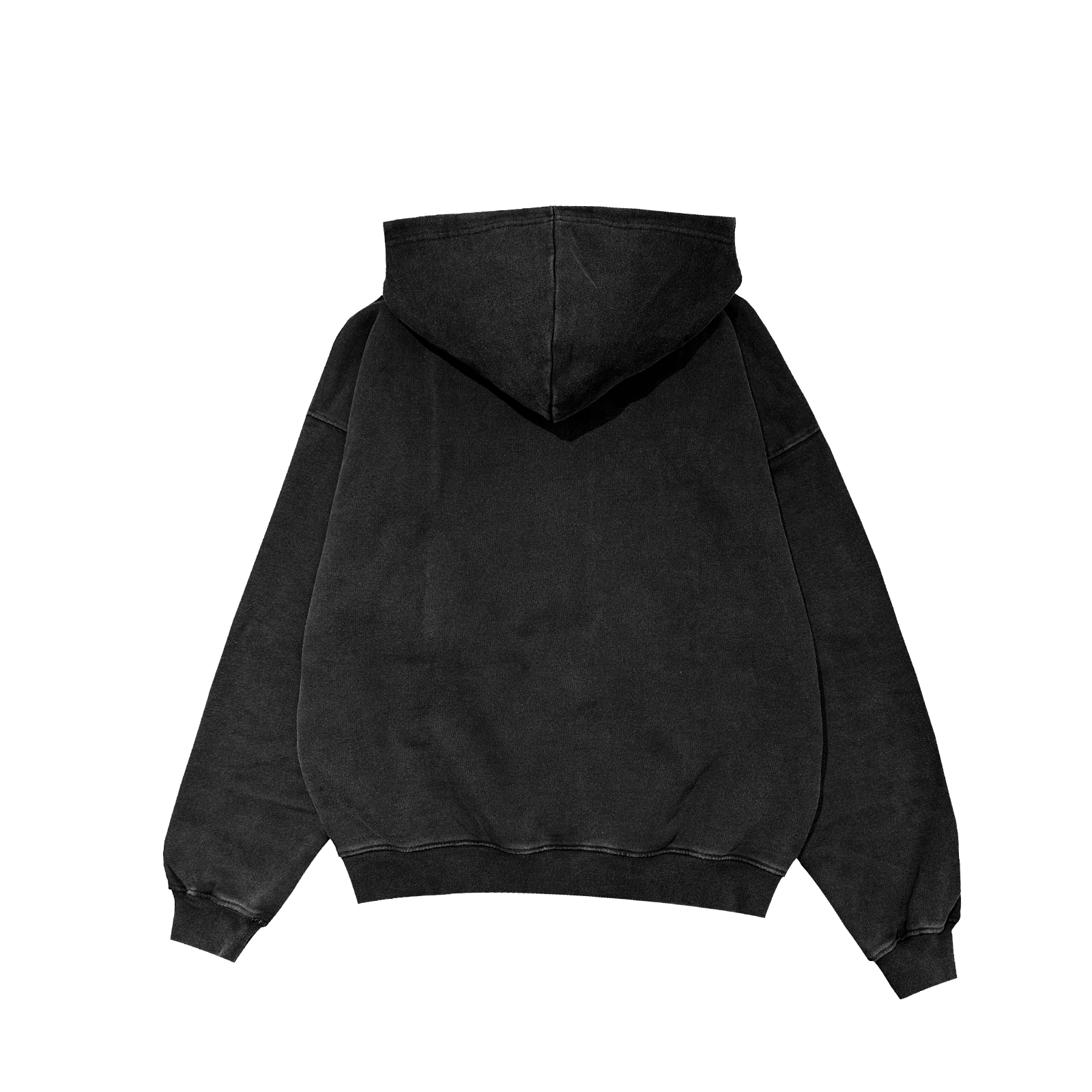 ME46 HEAVY ZIPPED HOODIE - VINTAGE BLACK