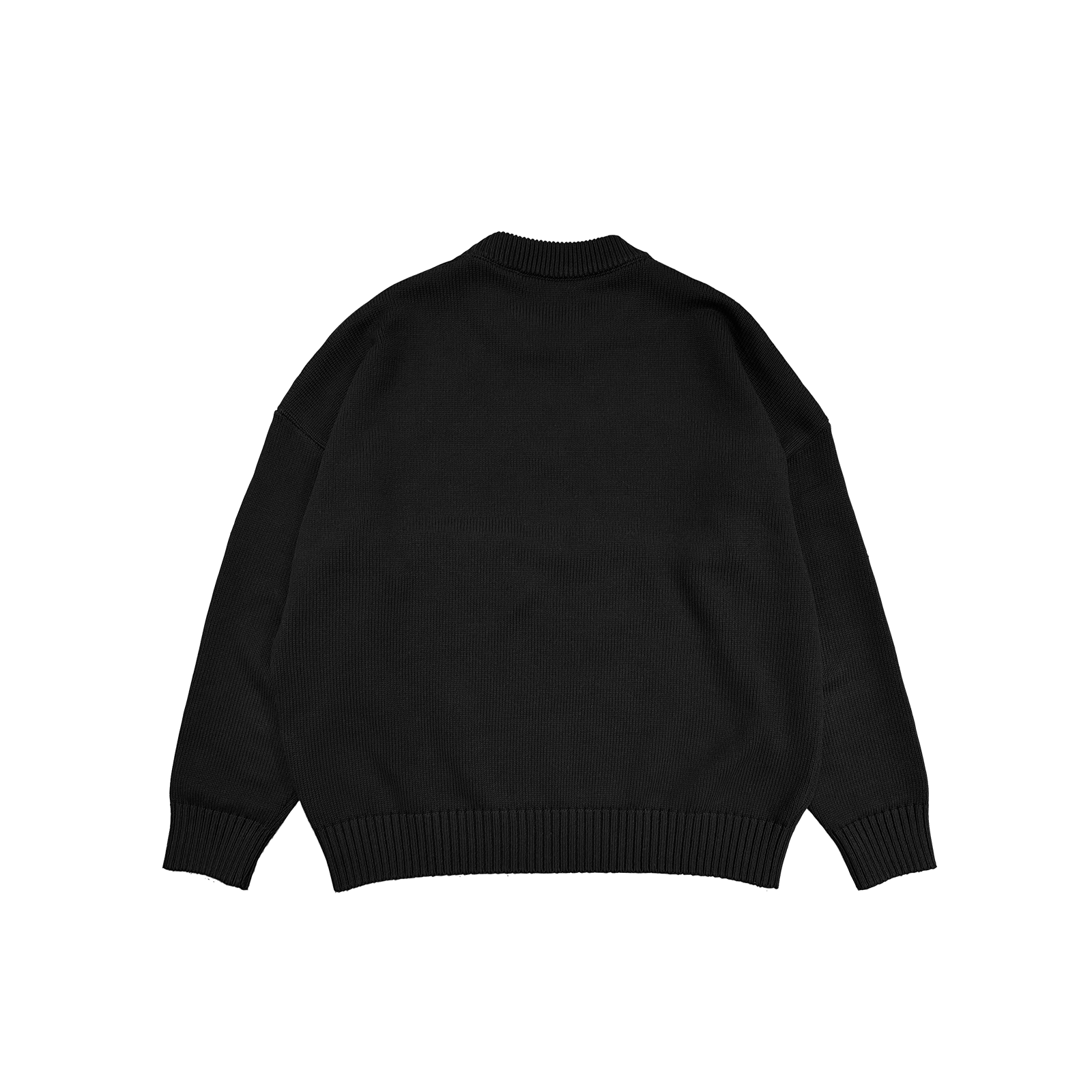 ME67 OVERSIZE WOOL SWEATER - BLACK