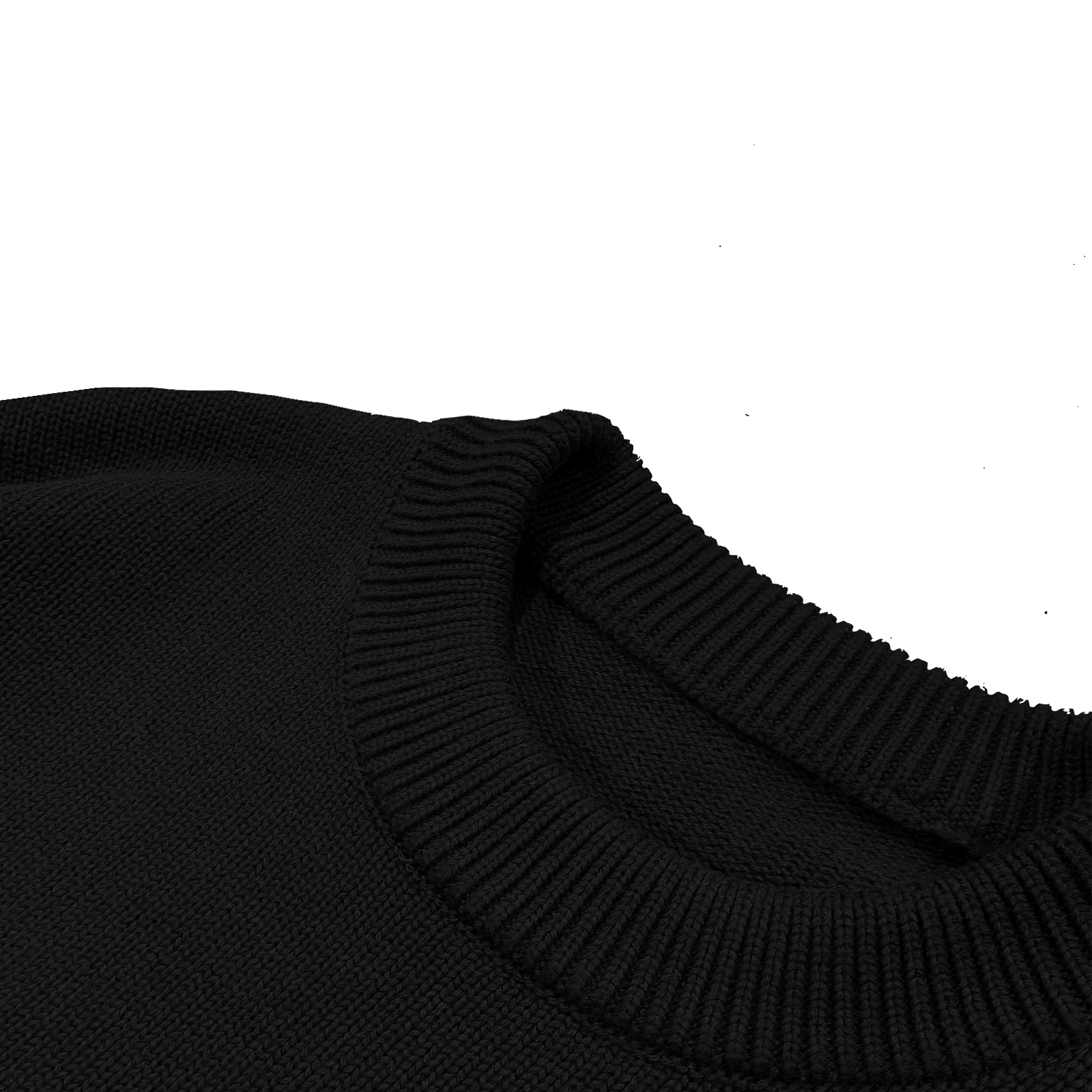 ME67 OVERSIZE WOOL SWEATER - BLACK