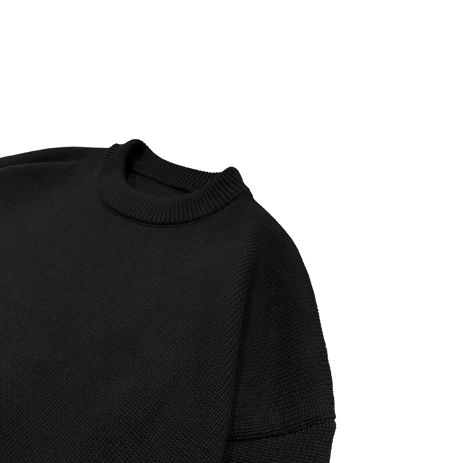 ME67 OVERSIZE WOOL SWEATER - BLACK