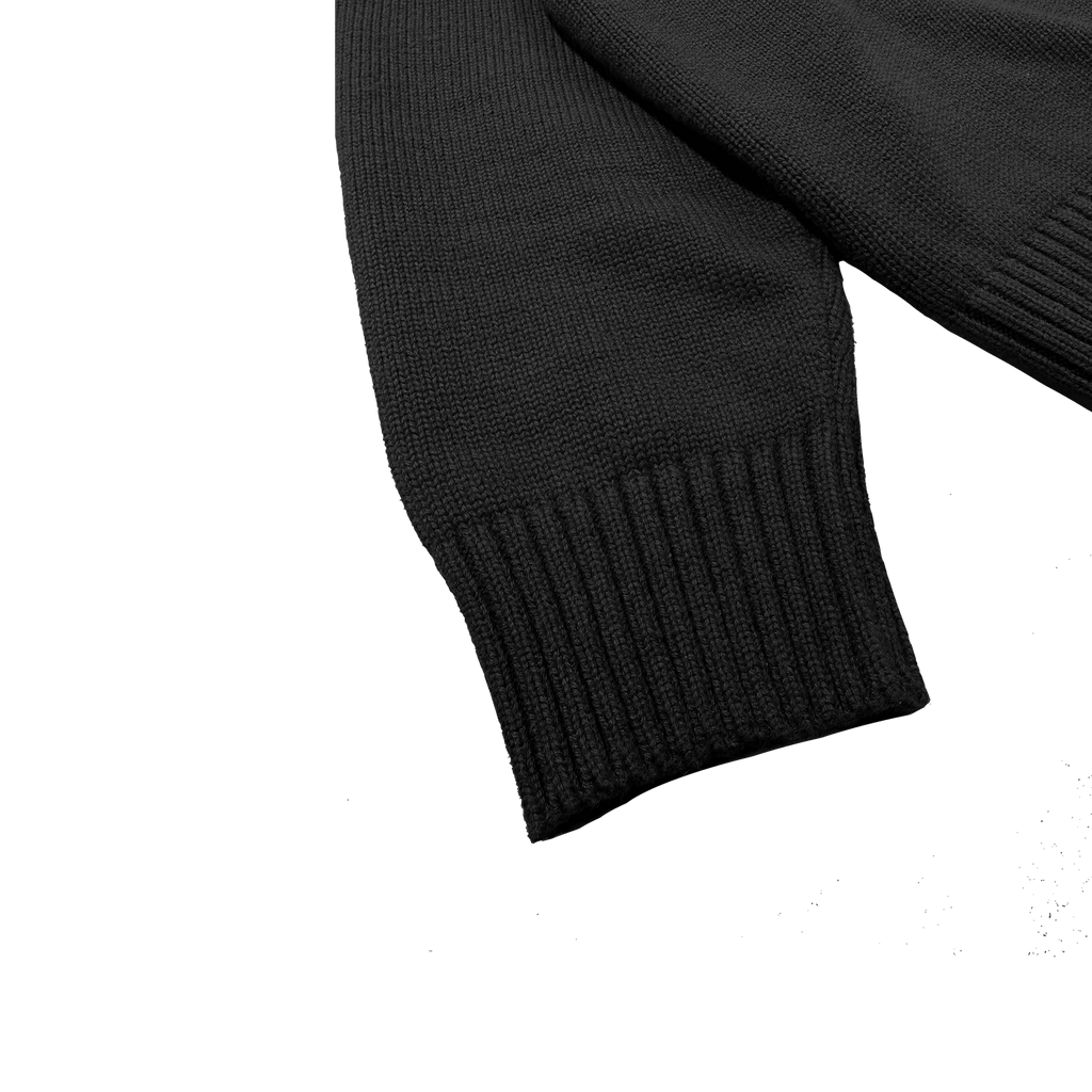 ME67 OVERSIZE WOOL SWEATER - BLACK