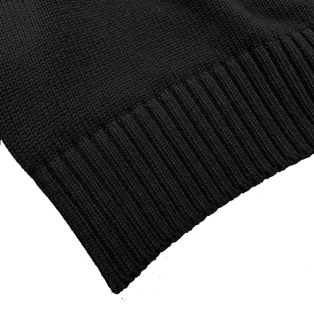 ME67 OVERSIZE WOOL SWEATER - BLACK