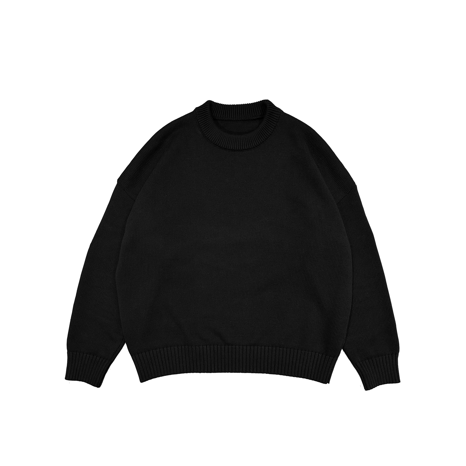 ME67 OVERSIZE WOOL SWEATER - BLACK