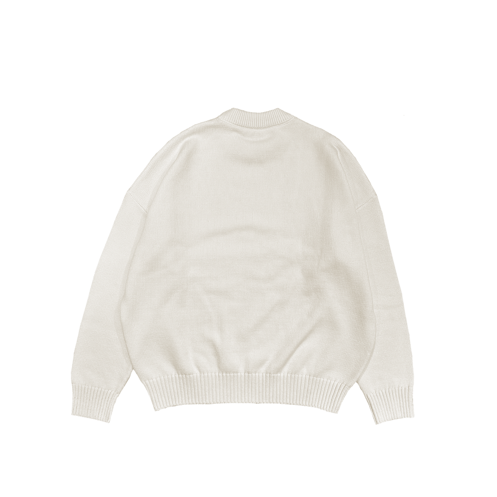 ME67 OVERSIZE WOOL SWEATER - ECRU