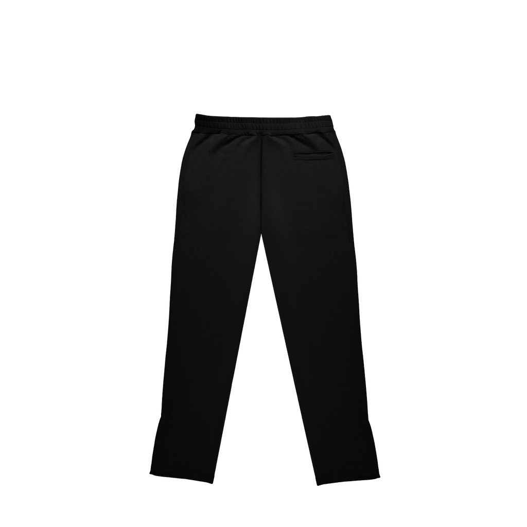 ME85 HEAVY ZIPPED SWEATPANTS - BLACK