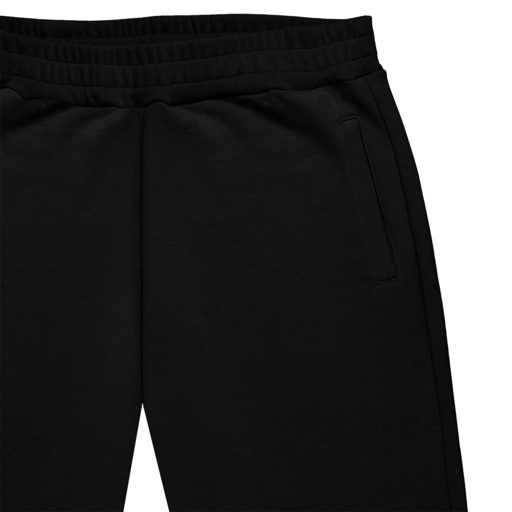 ME85 HEAVY ZIPPED SWEATPANTS - BLACK