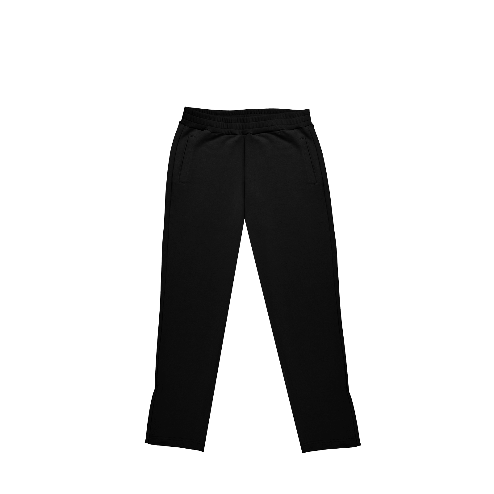 ME85 HEAVY ZIPPED SWEATPANTS - BLACK