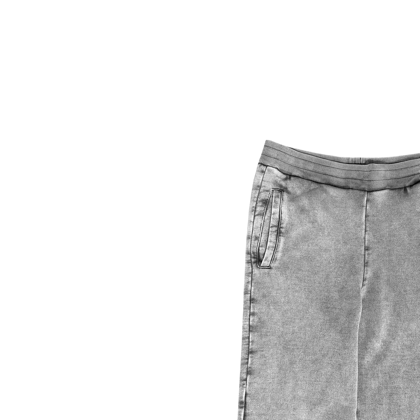 ME85 HEAVY ZIPPED SWEATPANTS - VINTAGE GRAY