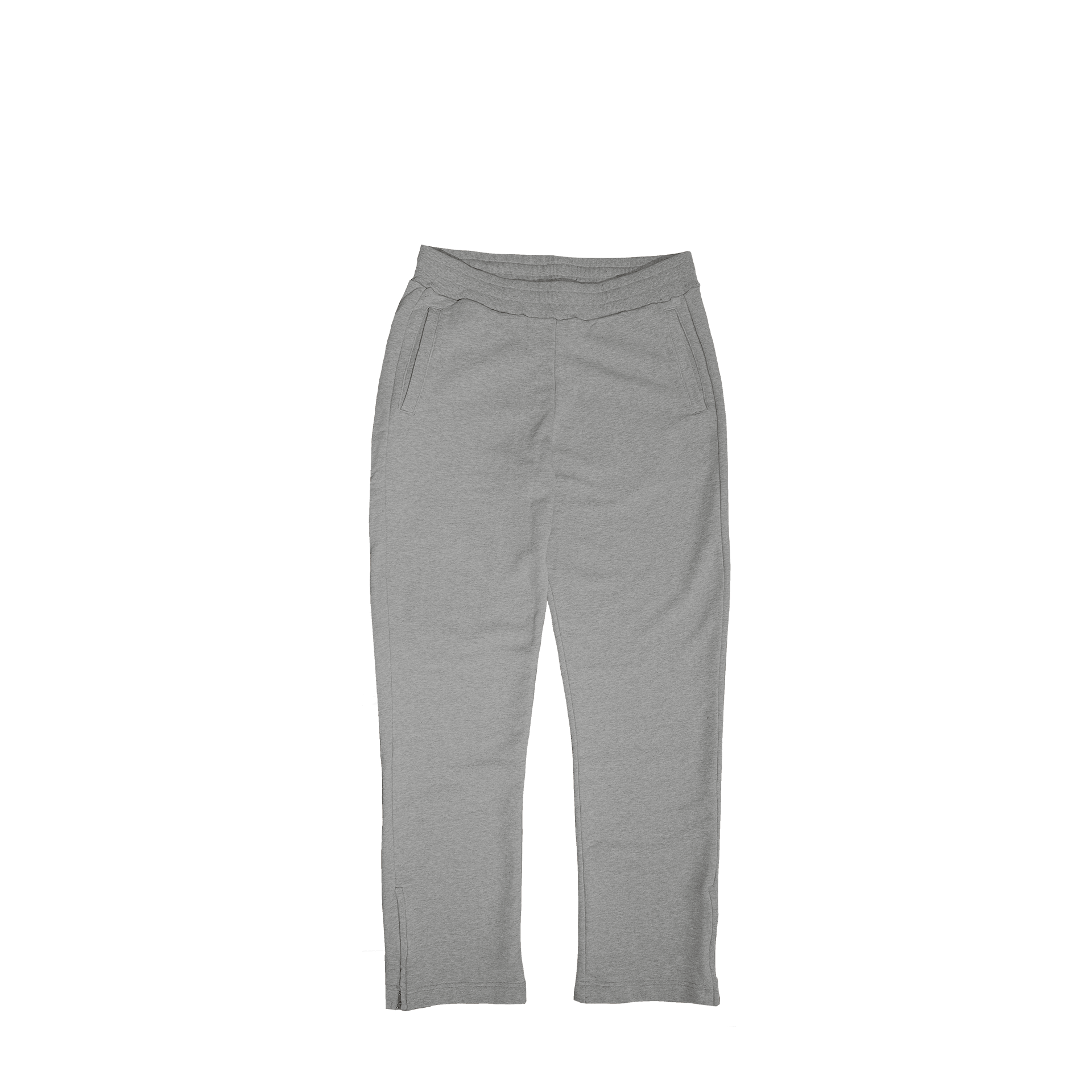 ME85 HEAVY ZIPPED SWEATPANTS - GREY MELANGED