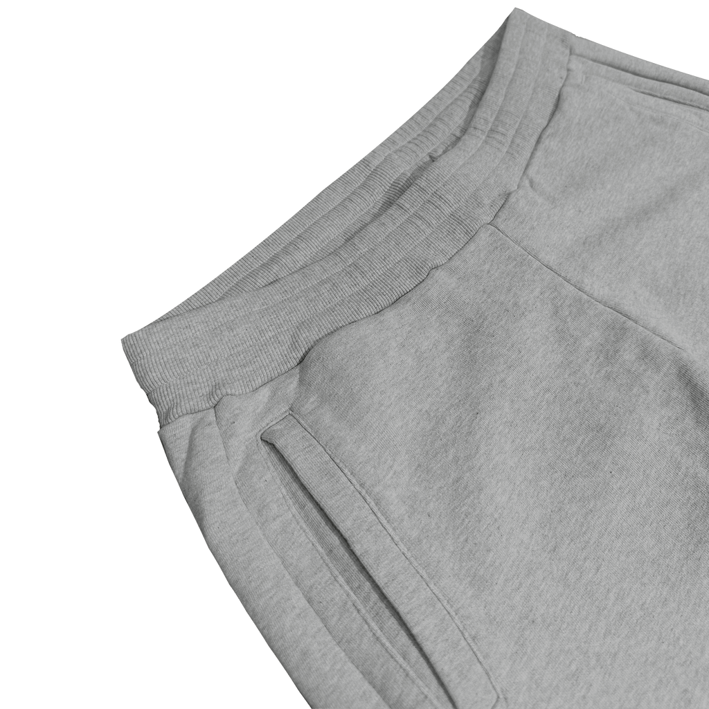 ME85 HEAVY ZIPPED SWEATPANTS - GREY MELANGED