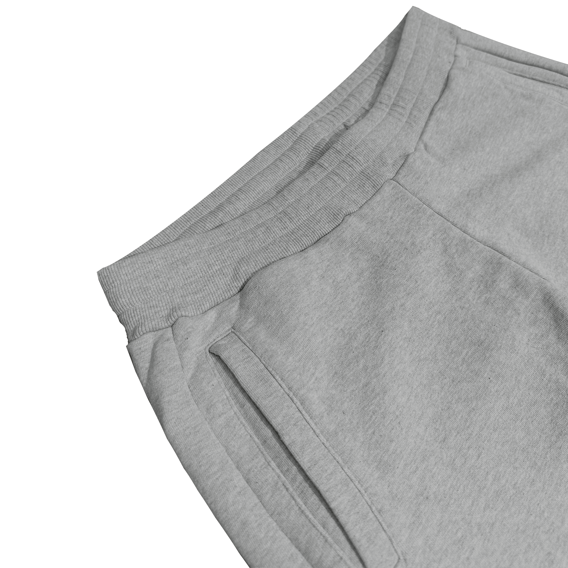 ME85 HEAVY ZIPPED SWEATPANTS - GREY MELANGED