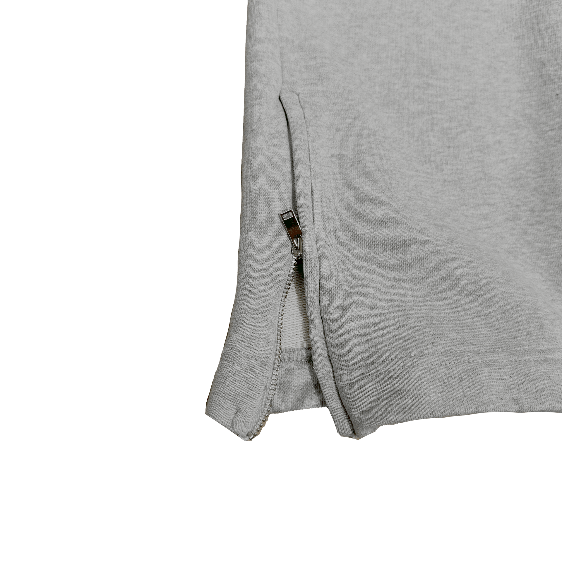 ME85 HEAVY ZIPPED SWEATPANTS - GREY MELANGED