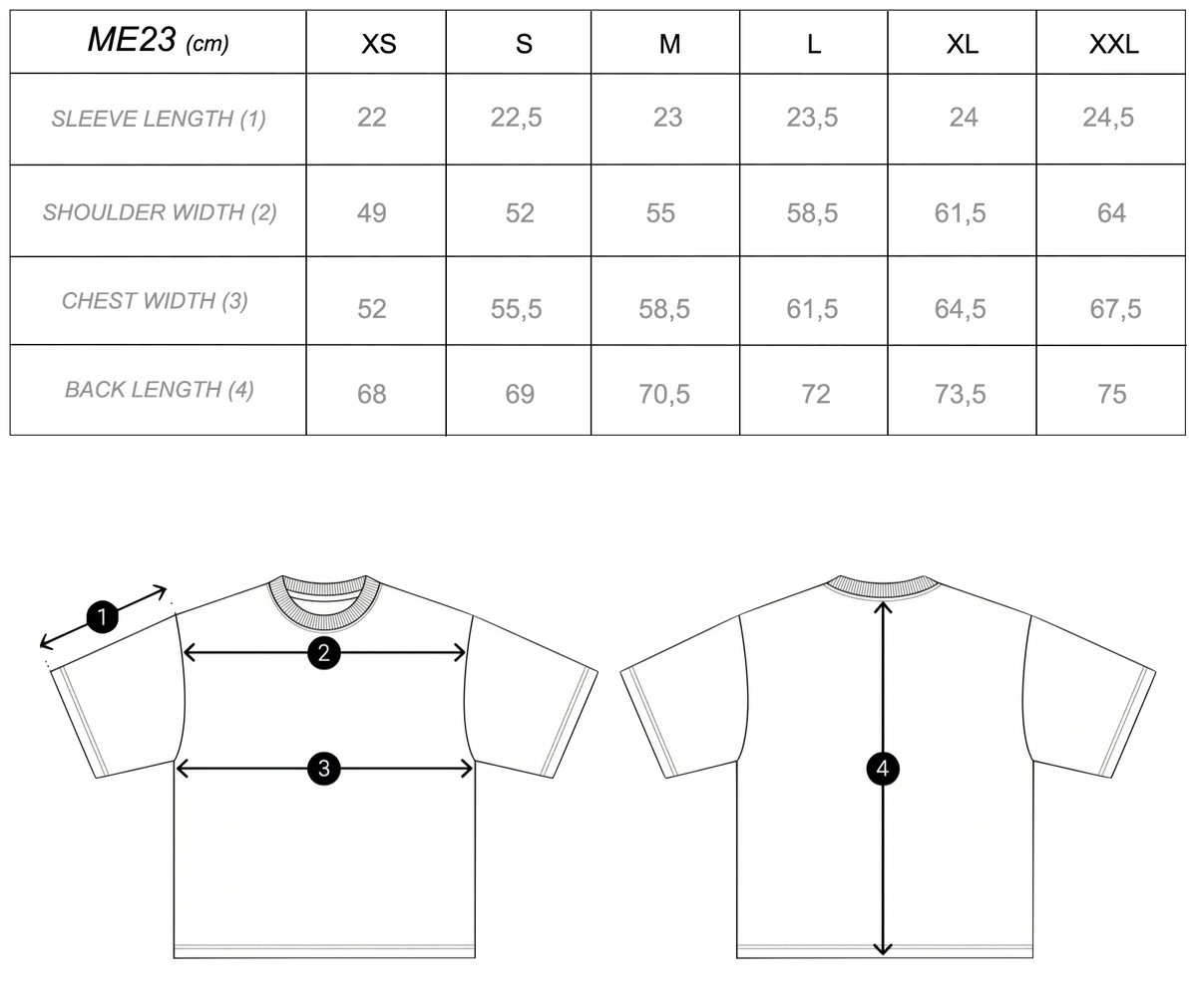 Me23 ME23 LOOSE TEE - ECRU – MAISON EMPTY